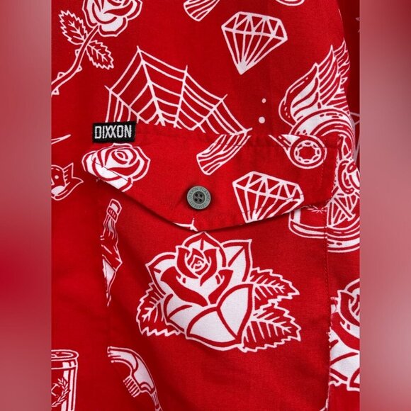 DIXXON Red Graphic Men's Shirt 2XL - Picture 4 of 12